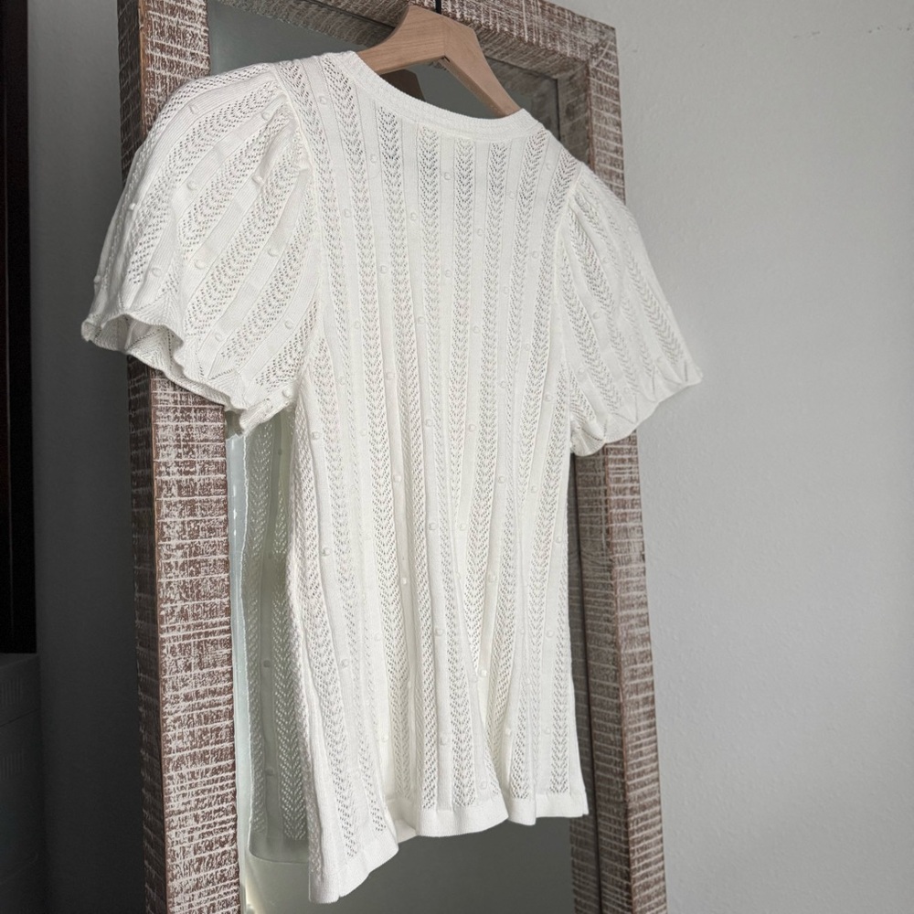 Sezane Davie Top in Ecru - Picture 3 of 7